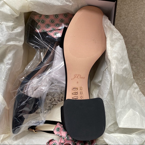 Jcrew Penny ankle-strap sandals in suede with scarf tie - Picture 3 of 4